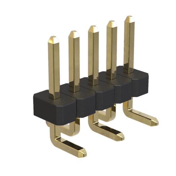 BL1415-11xxM1 series, pin headers  single row straight on PCB for surface (SMD) mounting, pitch 1,27 mm, Board-to-Board connectors, pin headers and sockets for them > pitch 1,27 mm