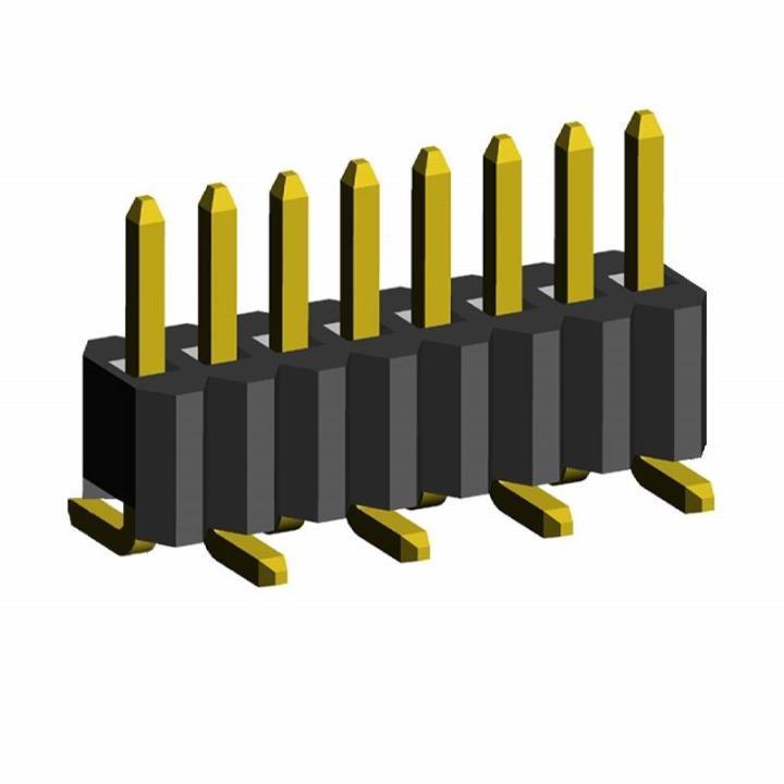 2206PA-XXG-SM-B2-XXXX series, plugs open straight single row for surface (SMD) mounting on the Board, pitch 1,27 mm, Board-to-Board connectors, pin headers and sockets > pitch 1,27 mm