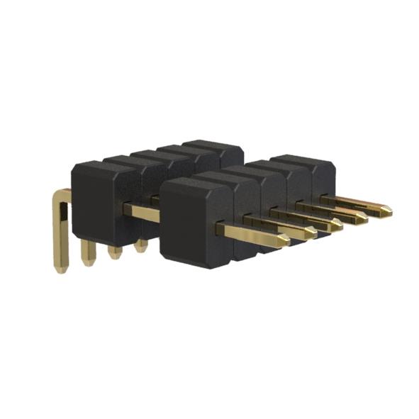BL1320-21xxR1-2.0 series, single-row pin plugs with double insulator corner, pitch 2,0 mm, Board-to-Board connectors, pin headers and sockets > pitch 2,0 mm