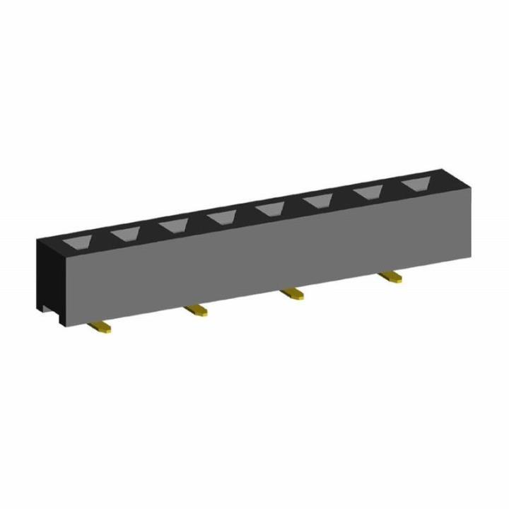2209SM-XXG-B2 series, straight single row sockets for surface mounting (SMD) , pitch 2,0 mm, Board-to-Board connectors, pin headers and sockets > pitch 2,0 mm