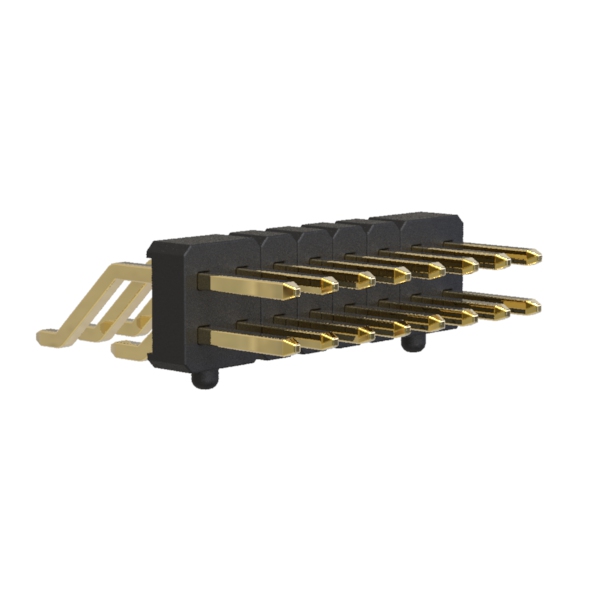 BL1225-12xxZ-PG series, double-row SMD horizontal pin headers with guides in the Board, pitch 2,54x2,54 mm, Board-to-Board connectors, pin headers and sockets > pitch 2,54x2,54 mm