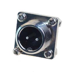 plug into device with square flange