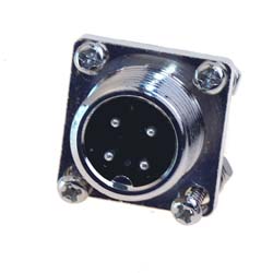 plug into device with square flange
