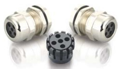 Multi-Hole Insert Brass Cable Glands (5 Holes)