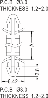 Support latch-latch / Spacer support